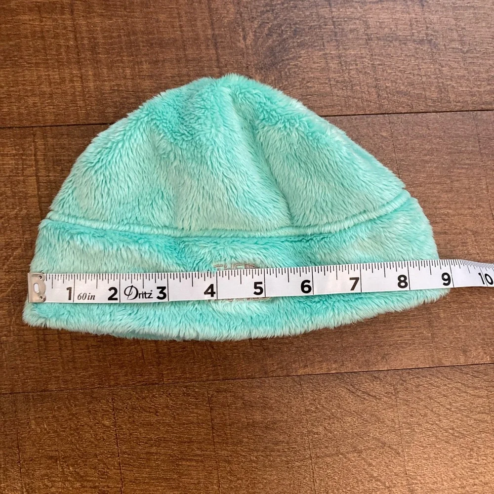 The North Face Infant Baby Mint Green Plush Fleece Beanie Hat